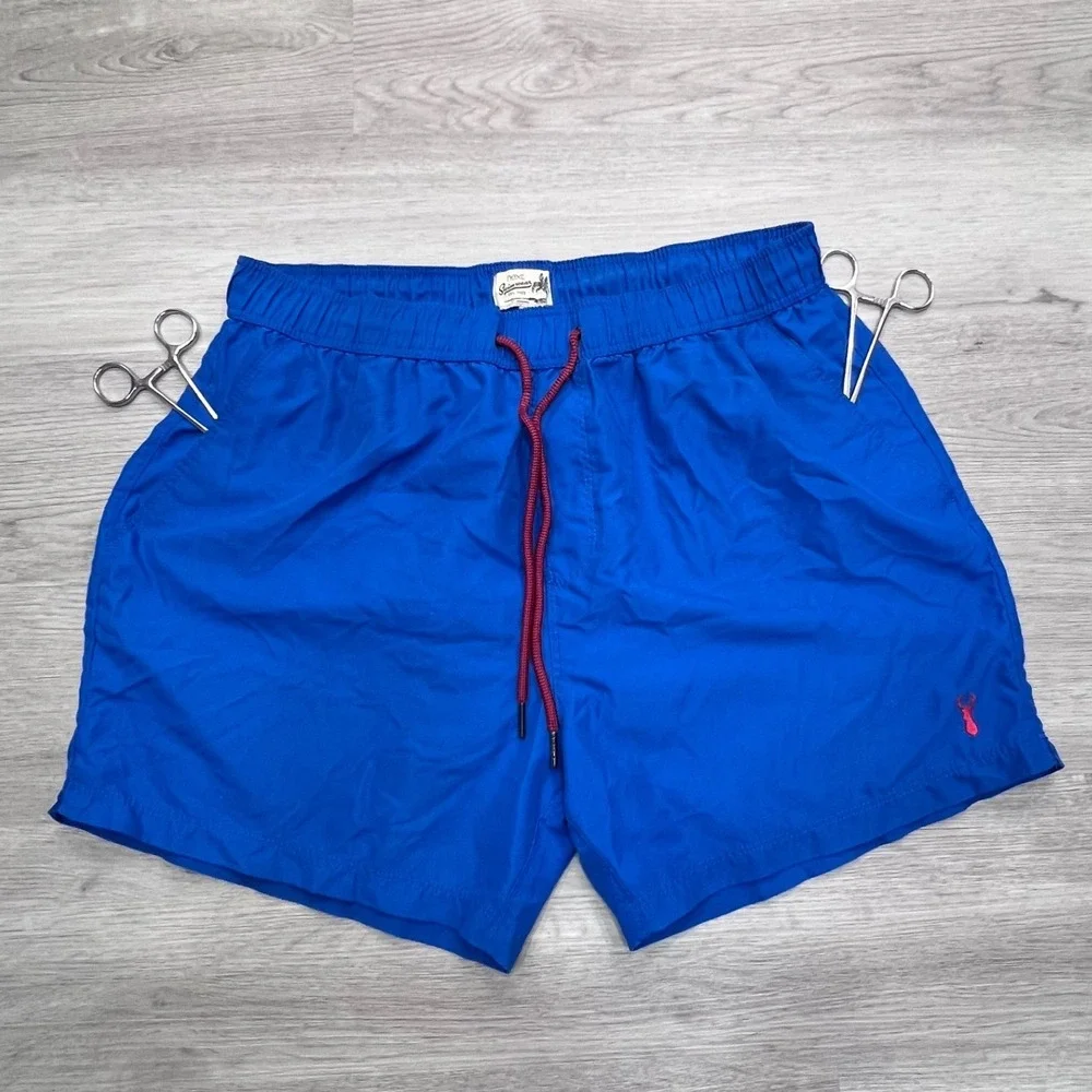Next Swimwear‎ Mens Royal Blue Board Shorts Mesh Lined Drawstring Size Large
